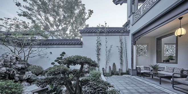 有一种豪宅叫做园林别墅460㎡中国风里面的院beat365官方网站子犹如公园